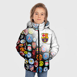 Куртка зимняя для мальчика FC BARCELONA LOGOBOMBING, цвет: 3D-светло-серый — фото 2
