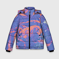 Зимняя куртка для мальчика Текстура Fluid Art