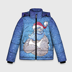 Куртка зимняя для мальчика BAD SANTA ПЛОХОЙ САНТА, цвет: 3D-светло-серый