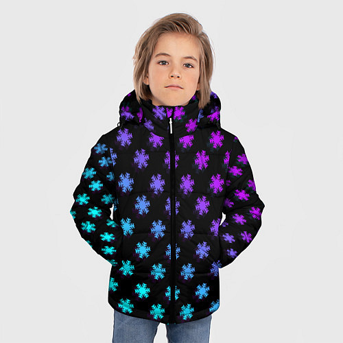 Зимняя куртка для мальчика NEON WINTER IS COMING ЗИМА БЛИЗКО НЕОН / 3D-Светло-серый – фото 3
