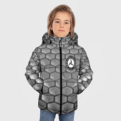Куртка зимняя для мальчика Mercedes-Benz pattern, цвет: 3D-светло-серый — фото 2