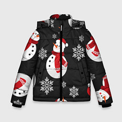 Куртка зимняя для мальчика Снеговик!, цвет: 3D-светло-серый