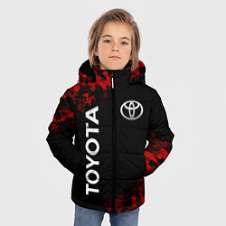 Куртка зимняя для мальчика TOYOTA MILITARY PIXEL BLACK RED, цвет: 3D-светло-серый — фото 2