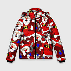 Зимняя куртка для мальчика Толпа Дедов Морозов