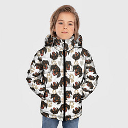 Куртка зимняя для мальчика Такса Dachshund Dog, цвет: 3D-черный — фото 2