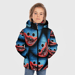Куртка зимняя для мальчика POPPY PLAYTIME ХАГИ ВАГИ ЛИЦО МОНСТРА, цвет: 3D-светло-серый — фото 2