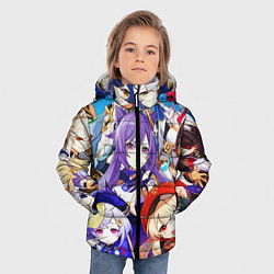 Куртка зимняя для мальчика ГЕРОИ ИГРЫ GENSHIN IMPACT, цвет: 3D-светло-серый — фото 2