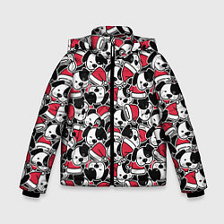 Зимняя куртка для мальчика Щенки и красные колпаки
