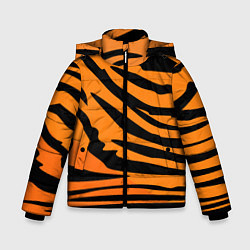 Зимняя куртка для мальчика Шкура шерсть тигра