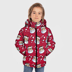 Куртка зимняя для мальчика Дед Морoз, цвет: 3D-красный — фото 2