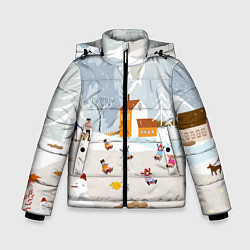 Зимняя куртка для мальчика Зимние Забавы 2022