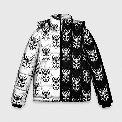 Зимняя куртка для мальчика GENSHIN IMPACT XIAO MASK ГЕНШИН ИМПАКТ СЯО МАСКА / 3D-Красный – фото 1