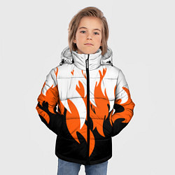Куртка зимняя для мальчика Оранжевый Огонь, цвет: 3D-красный — фото 2