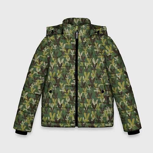 Зимняя куртка для мальчика Комары камуфляж / 3D-Светло-серый – фото 1