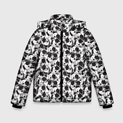 Куртка зимняя для мальчика Щенки Французского Бульдога Френчи, цвет: 3D-светло-серый