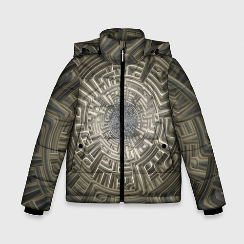 Зимняя куртка для мальчика Коллекция Journey Вниз по спирали 599-2 / 3D-Светло-серый – фото 1