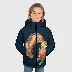 Куртка зимняя для мальчика Лисолес, цвет: 3D-светло-серый — фото 2