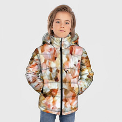 Куртка зимняя для мальчика Салат Оливье Новогодняя Оливьешка, цвет: 3D-черный — фото 2