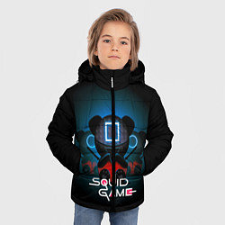 Куртка зимняя для мальчика PANDA ИГРА В КАЛЬМАРА, цвет: 3D-черный — фото 2
