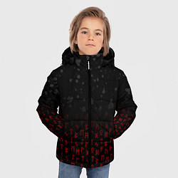 Куртка зимняя для мальчика СЛАВЯНСКИЕ РУНЫ, БРЫЗГИ КРАСОК, цвет: 3D-светло-серый — фото 2