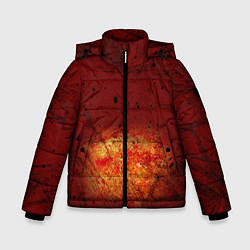 Куртка зимняя для мальчика Взрыв на Марсе, цвет: 3D-светло-серый