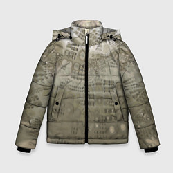 Куртка зимняя для мальчика Коллекция Journey На земле 130-2, цвет: 3D-светло-серый
