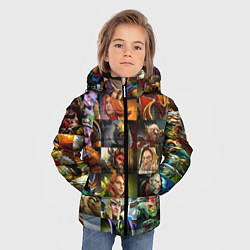 Куртка зимняя для мальчика HEROES DOTA 2 ПЕРСОНАЖИ ДОТА 2, цвет: 3D-светло-серый — фото 2