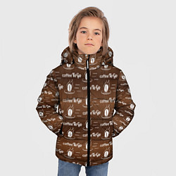 Куртка зимняя для мальчика Coffee To Go Кофе с собой, цвет: 3D-черный — фото 2