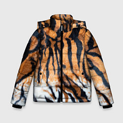 Куртка зимняя для мальчика Шкура тигра Новый год 2022, цвет: 3D-светло-серый