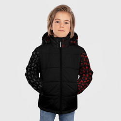 Куртка зимняя для мальчика СЛАВЯНСКАЯ СИМВОЛИКА, МЕТАЛЛИЧЕСКИЕ РУНЫ, цвет: 3D-красный — фото 2