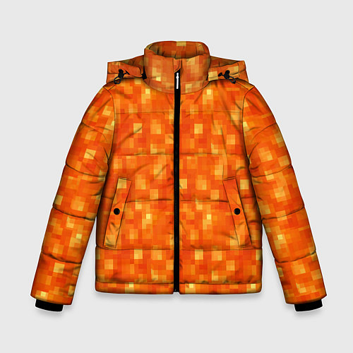 Зимняя куртка для мальчика Лава Майнкрафт / 3D-Красный – фото 1