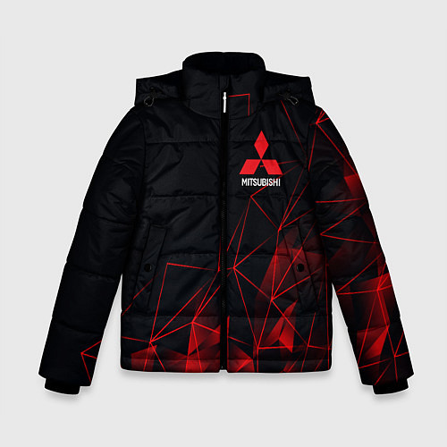Зимняя куртка для мальчика MITSUBISHI GEOMETRY RED SPORT JAPAN / 3D-Красный – фото 1