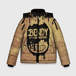 Куртка зимняя для мальчика ЧЕРНЫЙ БЕНДИ BENDY AND THE INK MACHINE, цвет: 3D-красный