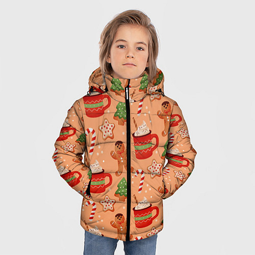 Зимняя куртка для мальчика ИМБИРНЫЕ ПЕЧЕНЬКИ 2022 / 3D-Светло-серый – фото 3