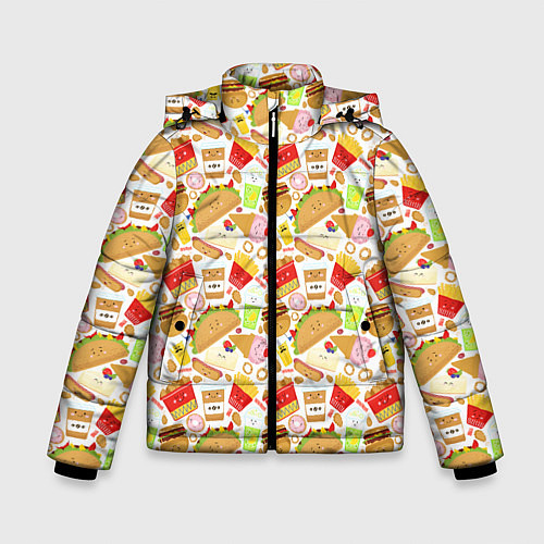 Зимняя куртка для мальчика Продукты Питания / 3D-Красный – фото 1