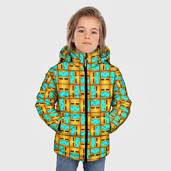 Куртка зимняя для мальчика GEOMETRY DASH CLASSIC FACE PATTERN КЛАССИКА, цвет: 3D-черный — фото 2