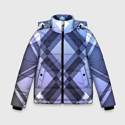 Куртка зимняя для мальчика Строгая абстракция, цвет: 3D-черный