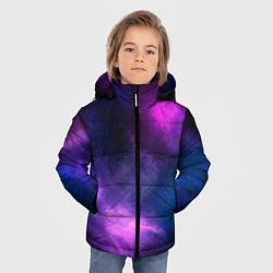 Куртка зимняя для мальчика Космос Galaxy, цвет: 3D-черный — фото 2