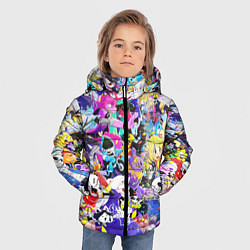 Куртка зимняя для мальчика UNDERTALE PATTERN HEROES, ВСЕ ГЕРОИ ИГРЫ, цвет: 3D-светло-серый — фото 2