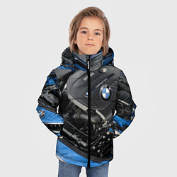 Куртка зимняя для мальчика BMW Engine Twin Power Turbo, цвет: 3D-черный — фото 2