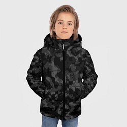 Куртка зимняя для мальчика ТЁМНЫЙ КАМУФЛЯЖ, цвет: 3D-черный — фото 2