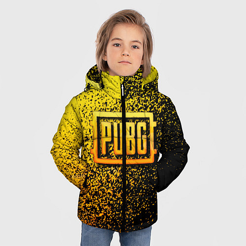 Зимняя куртка для мальчика PUBG - ПАБГ ОСКОЛКИ / 3D-Светло-серый – фото 3