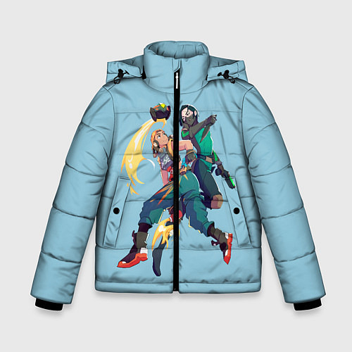 Зимняя куртка для мальчика Рэйз и Вайпер / 3D-Красный – фото 1