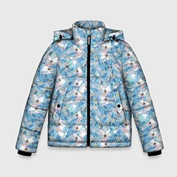 Куртка зимняя для мальчика 2000 Рублей банкноты, цвет: 3D-черный