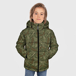 Куртка зимняя для мальчика Оружие пистолеты, гранаты, ножи, автоматы, цвет: 3D-светло-серый — фото 2