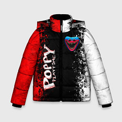 Куртка зимняя для мальчика Poppy Playtime - Брызги и капли красок, цвет: 3D-черный