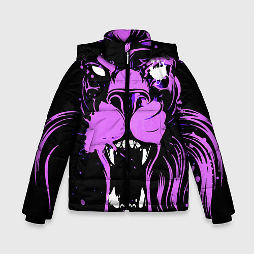 Зимняя куртка для мальчика Neon pink lion / 3D-Красный – фото 1