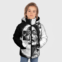 Куртка зимняя для мальчика Salvador Dali - Сальвадор Дали, цвет: 3D-черный — фото 2