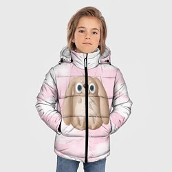 Куртка зимняя для мальчика Большой забавный заяц, цвет: 3D-черный — фото 2