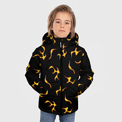 Куртка зимняя для мальчика Огоньки Узор, цвет: 3D-светло-серый — фото 2